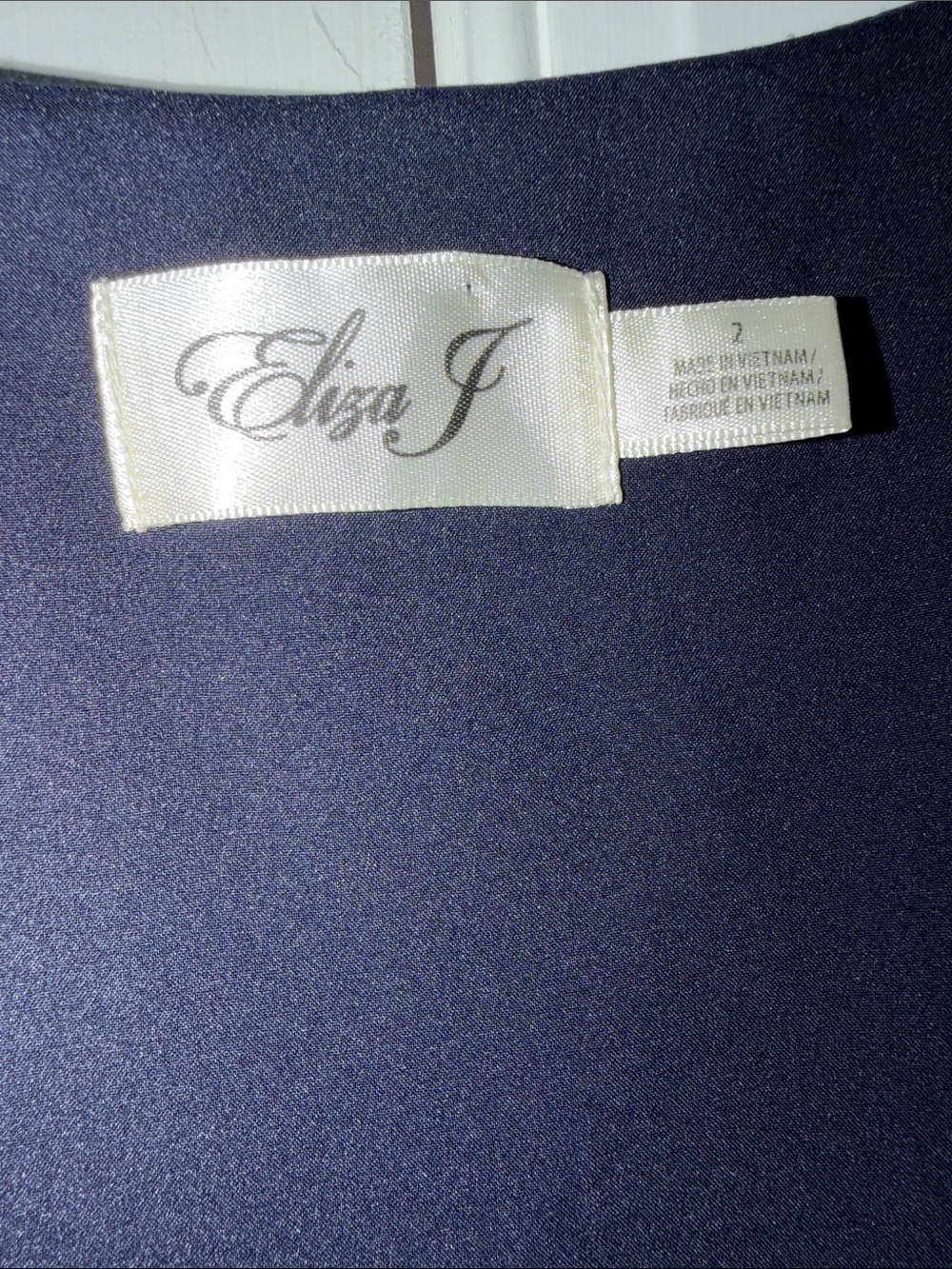 Eliza J Navy Floral Print Wrap Dress size 2 - Picture 8 of 12